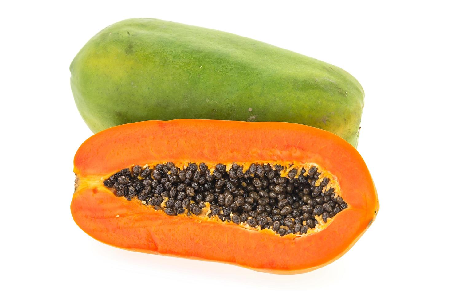 Papaya-Frucht isoliert foto