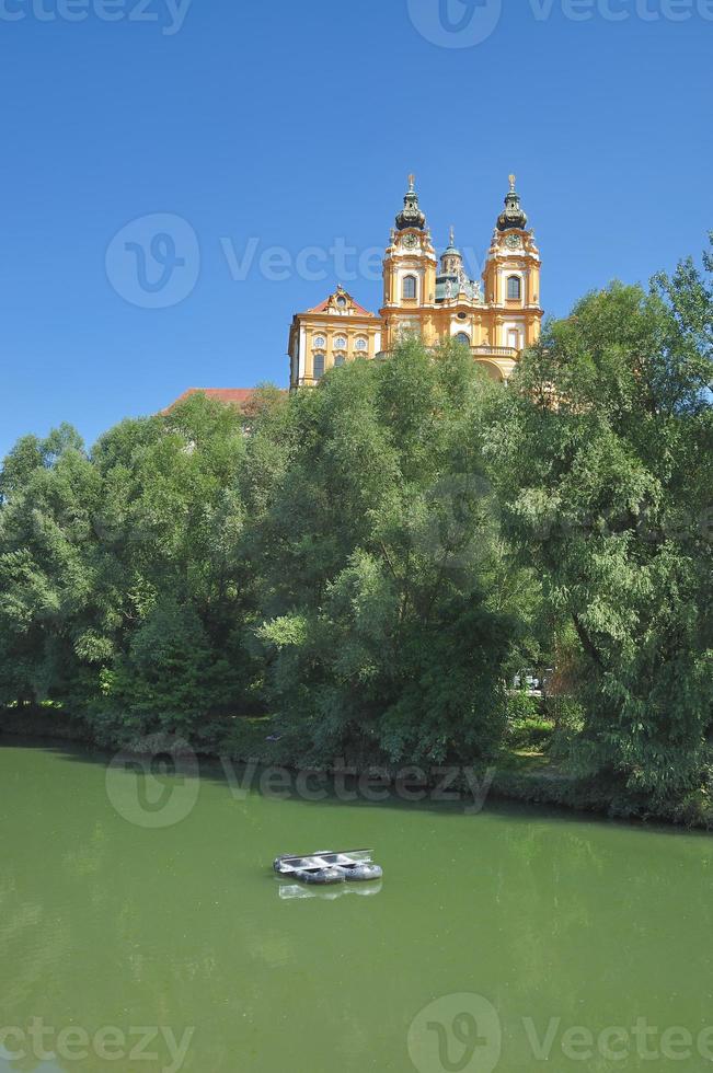 das berühmt melk Kloster, Donau Fluss, Wachau Tal, unten Österreich foto