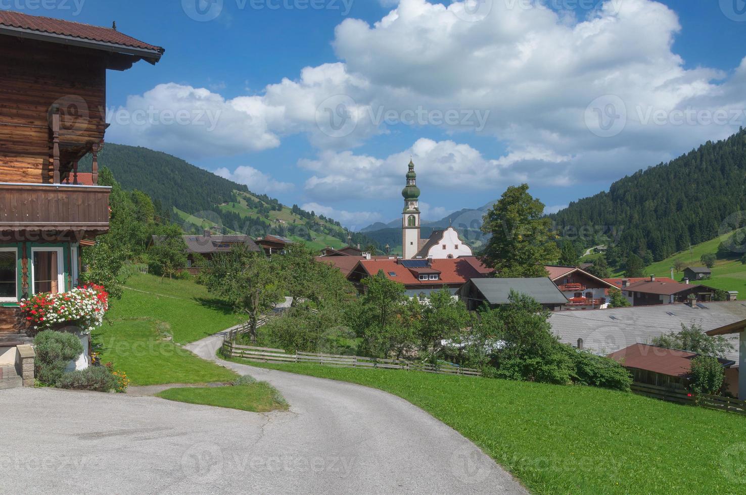 Beliebt Dorf von oberau im Wildschönau , Tirol Österreich foto