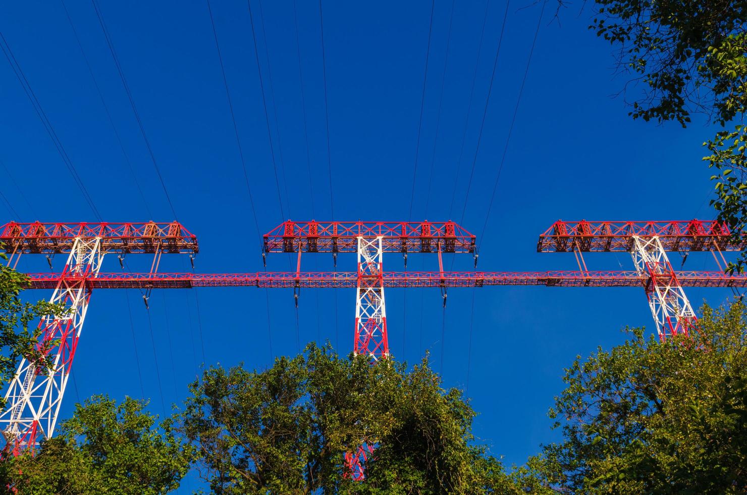 Hochspannungsleitung foto