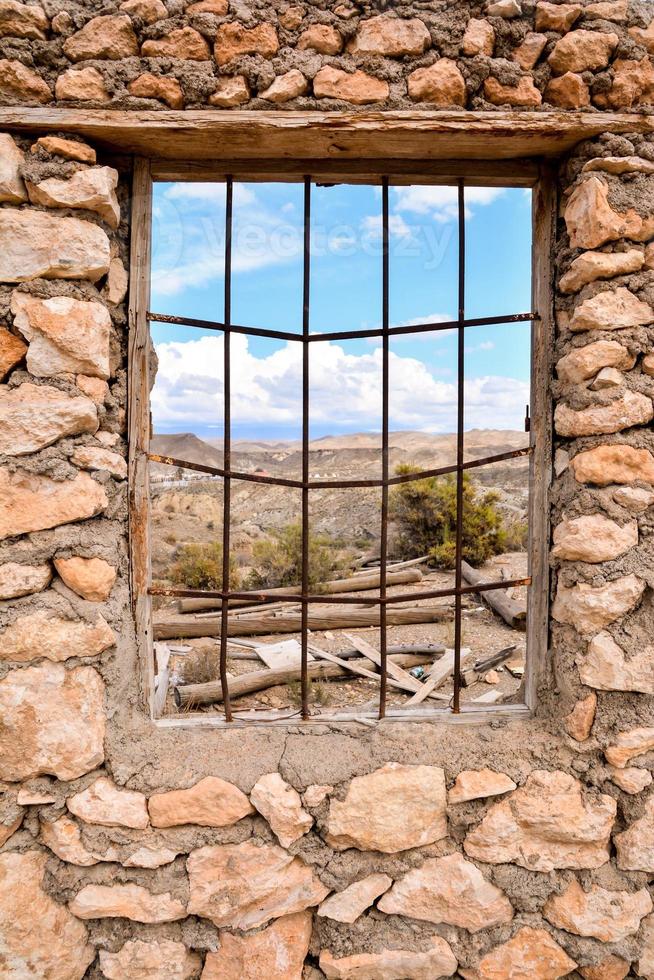 Blick durch das Fenster foto