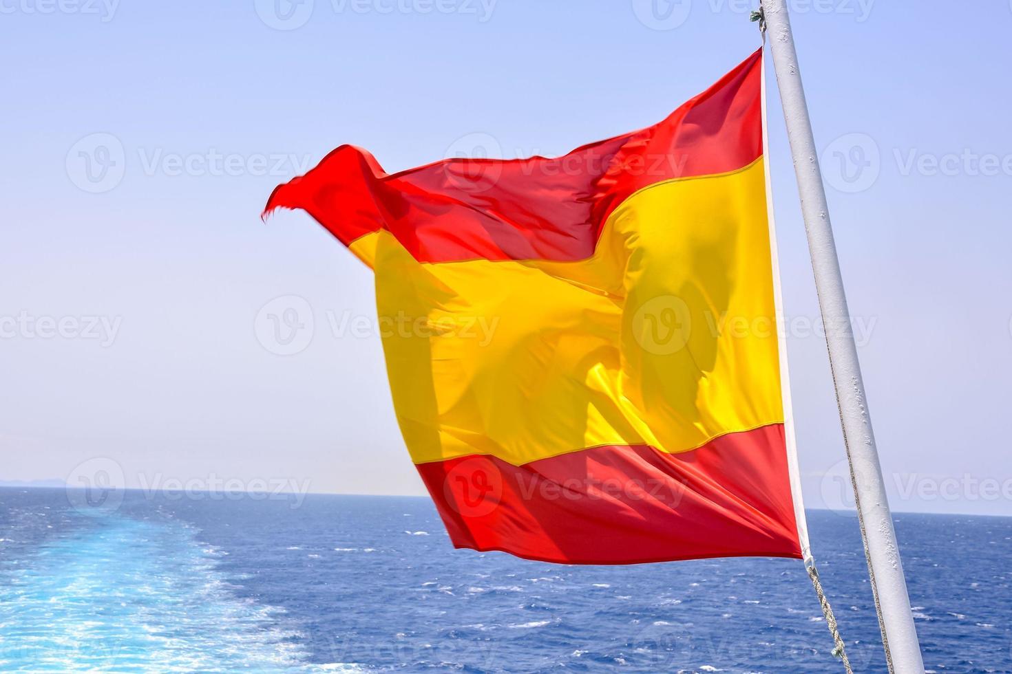 Flagge von Spanien foto