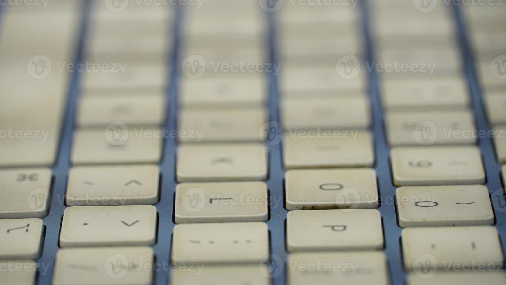 selektiv Fokus Weiß Apfel Tastatur foto