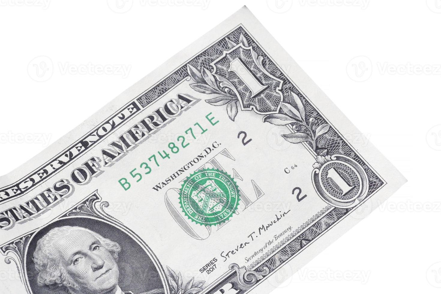 schließen oben von einer Dollar Banknote foto