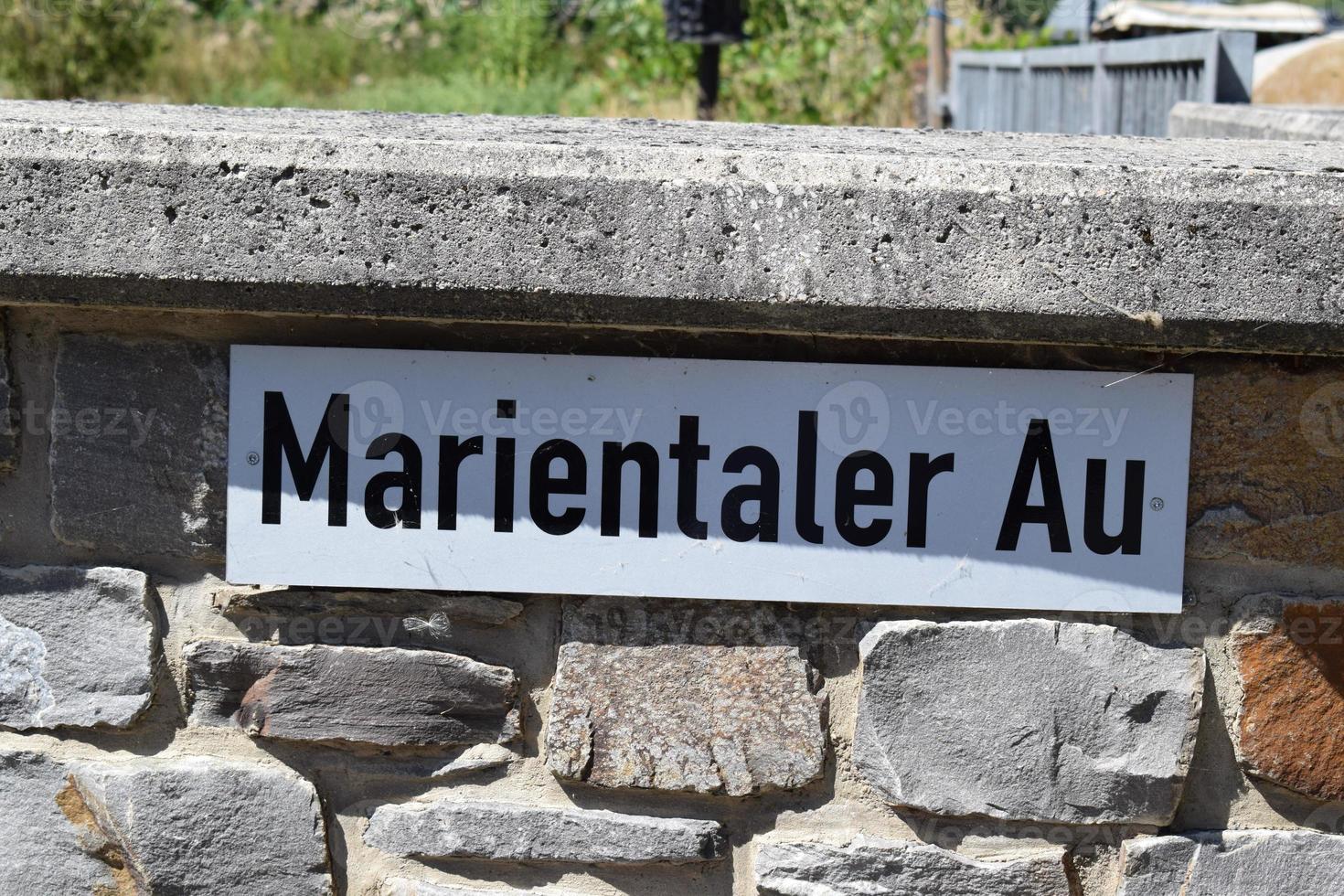 Straße Name Marientaler au foto