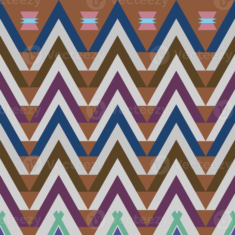 Ikat geometrisch Folklore Ornament. Stammes- ethnisch Textur. nahtlos gestreift Muster im aztekisch Stil. Zahl Stammes- Stickerei. indisch, skandinavisch, Gyp sy, Mexikaner, Volk Muster. nahtlos Muster fabelhaft foto