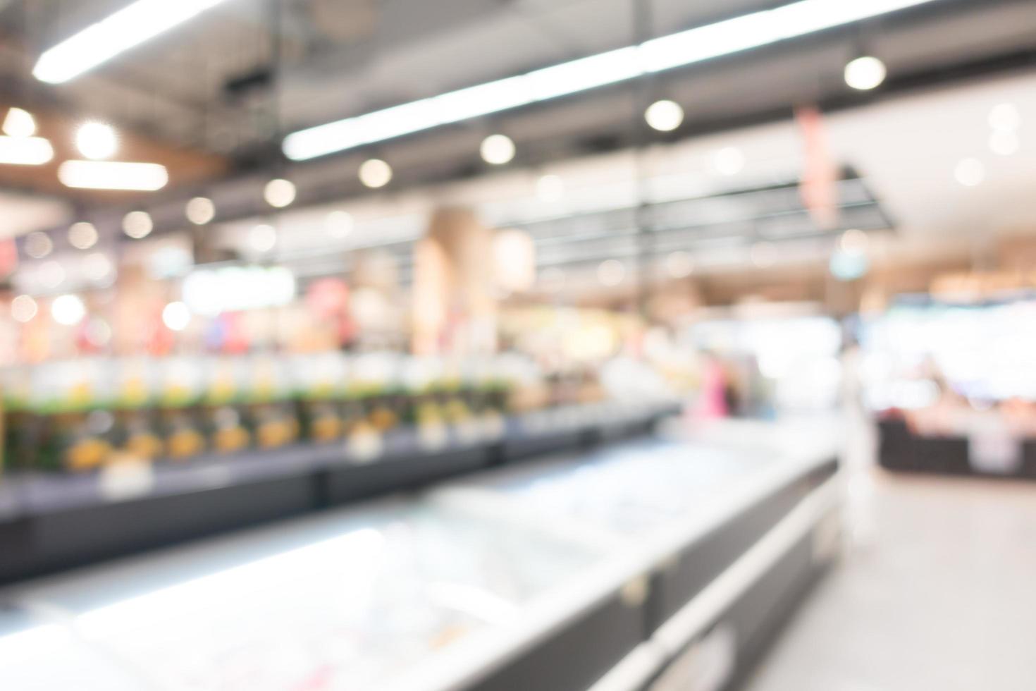 abstrakte defokussierte Supermarktinnenausstattung für Hintergrund foto