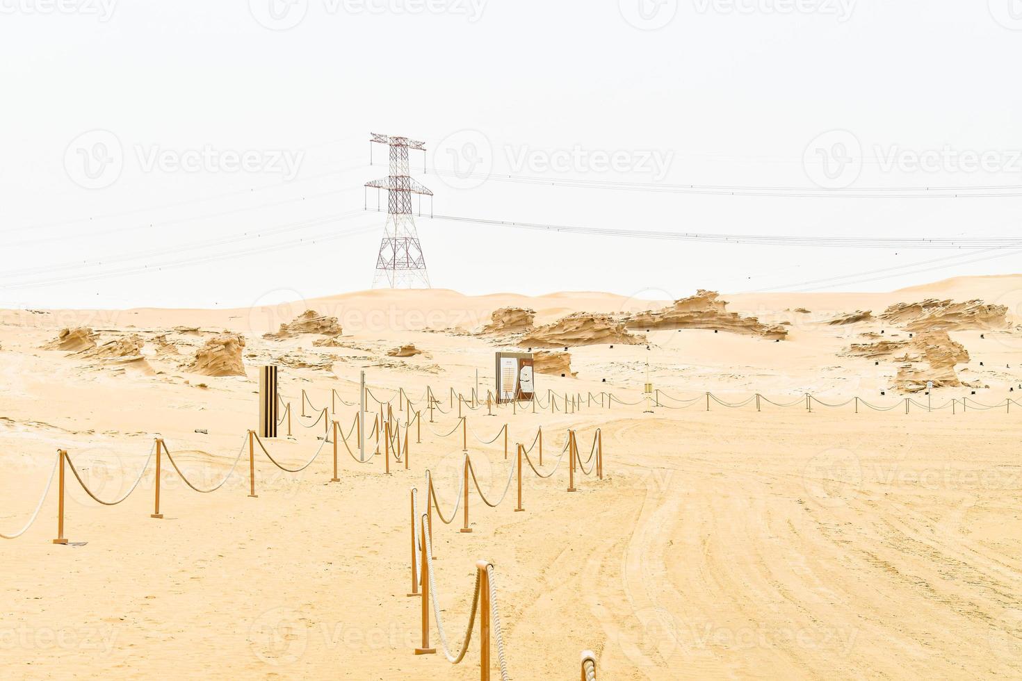 Fossil Dünen Strukturen. abu dhabi, Vereinigte Arabische Emirate berühmt Reise Ziel draußen Großbuchstaben foto