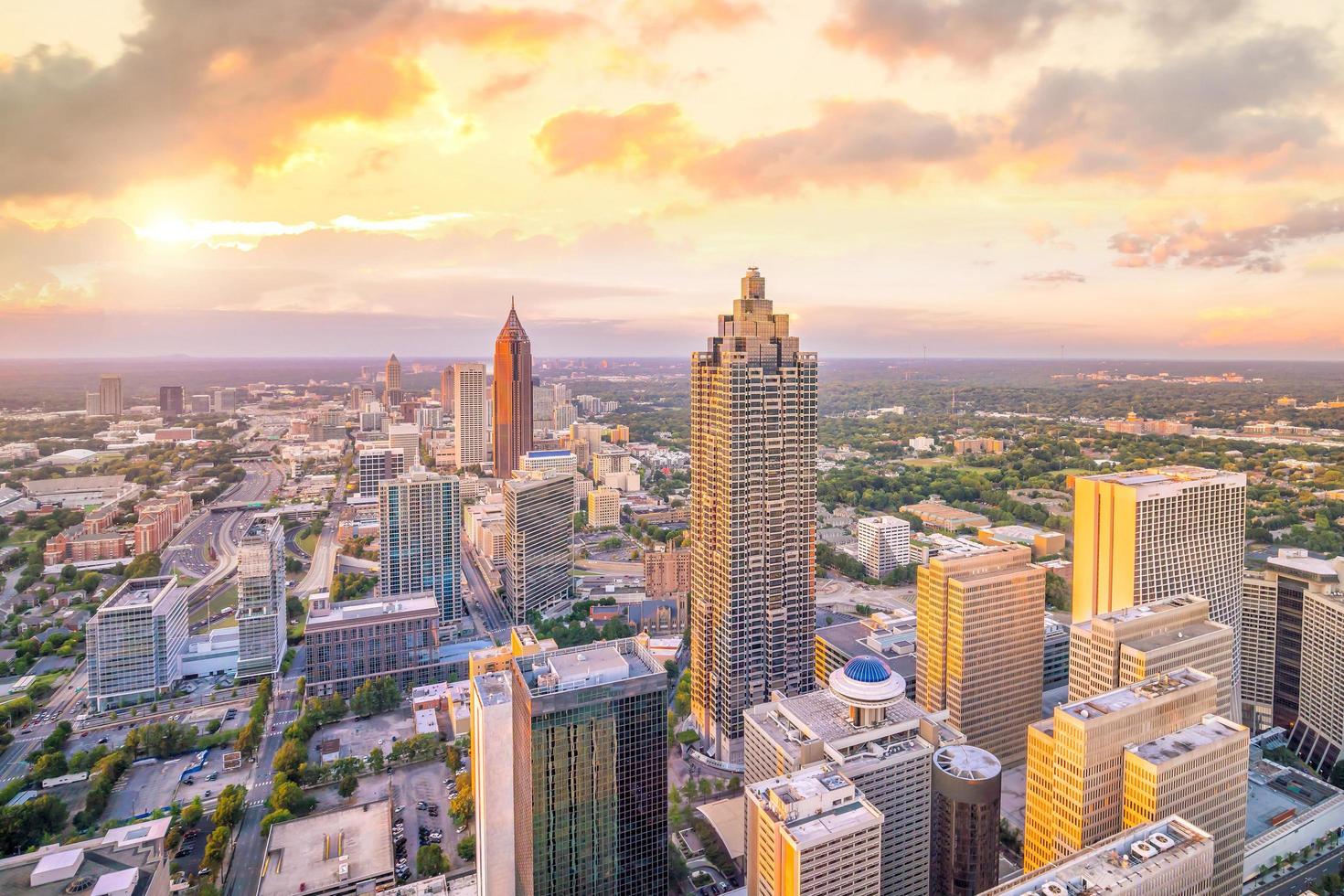 Skyline von Atlanta City foto