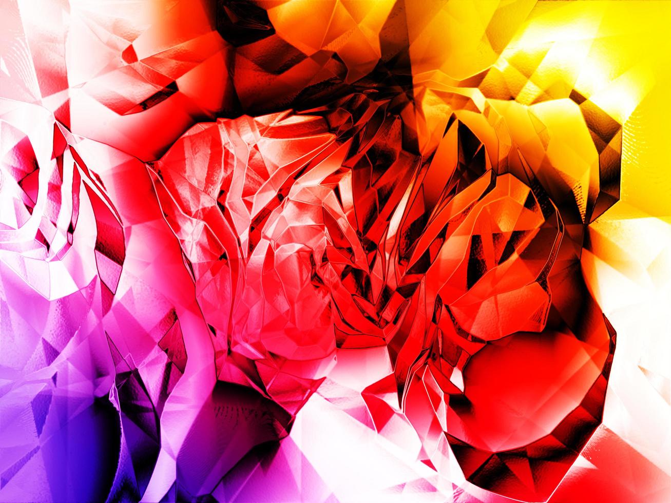 abstrakt modern Hintergrund im Regenbogen Farbe. bunt zerknittert Papier Textur foto