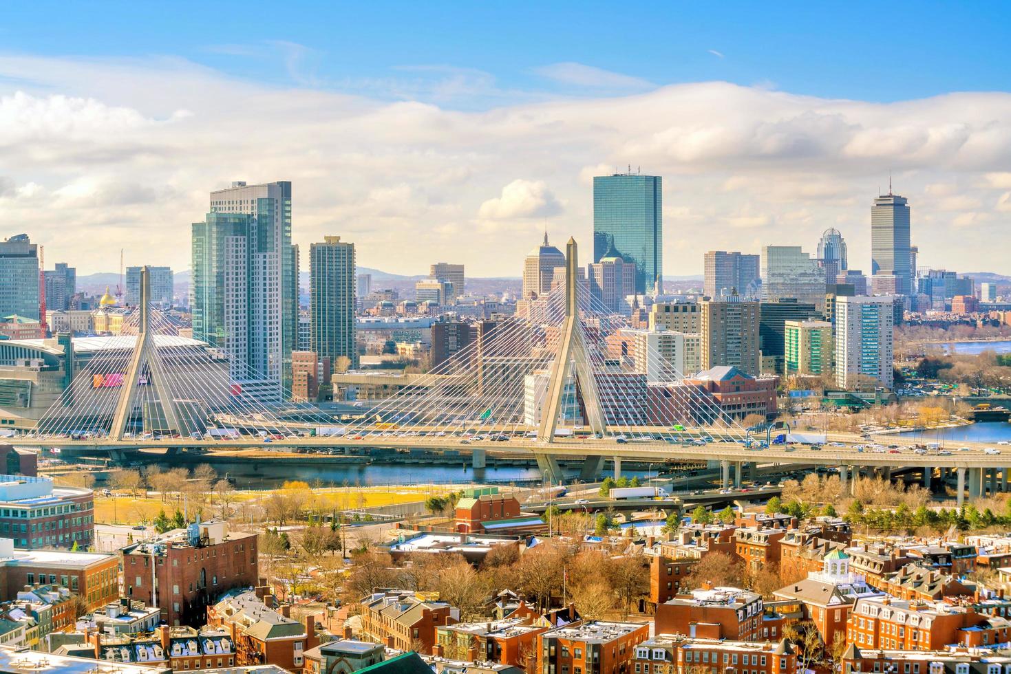 die Skyline von Boston in Massachusetts, USA foto