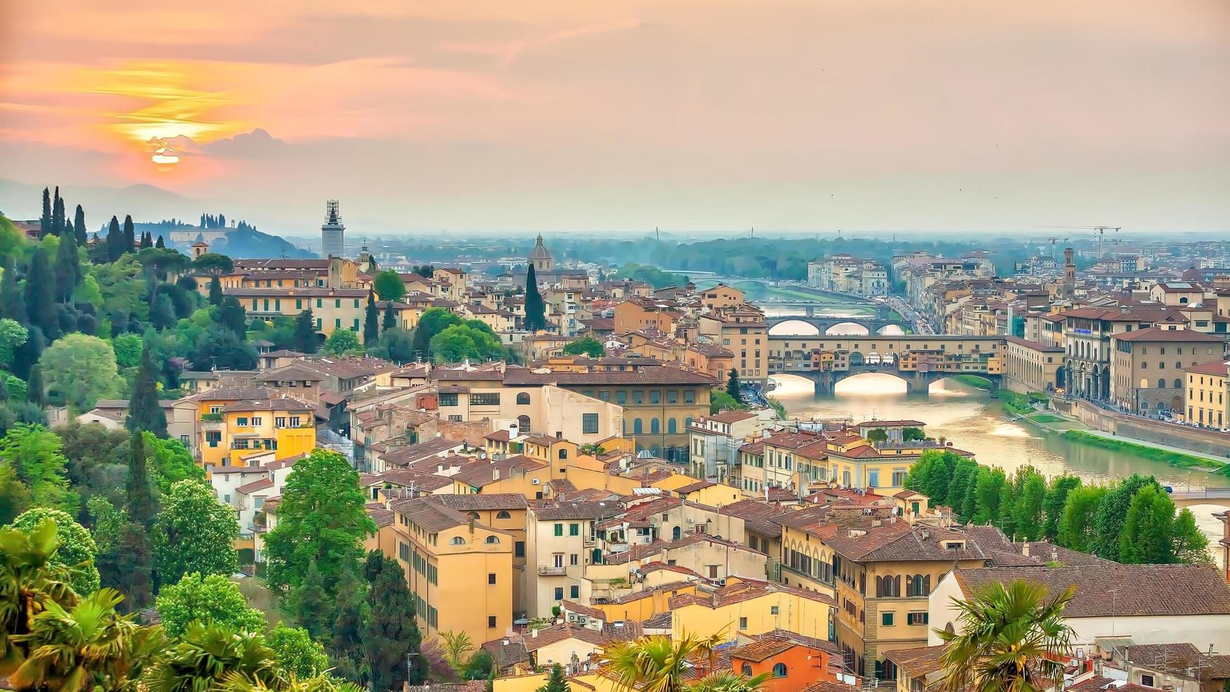 Florenz Stadt Innenstadt Skyline Stadtbild von Italien foto