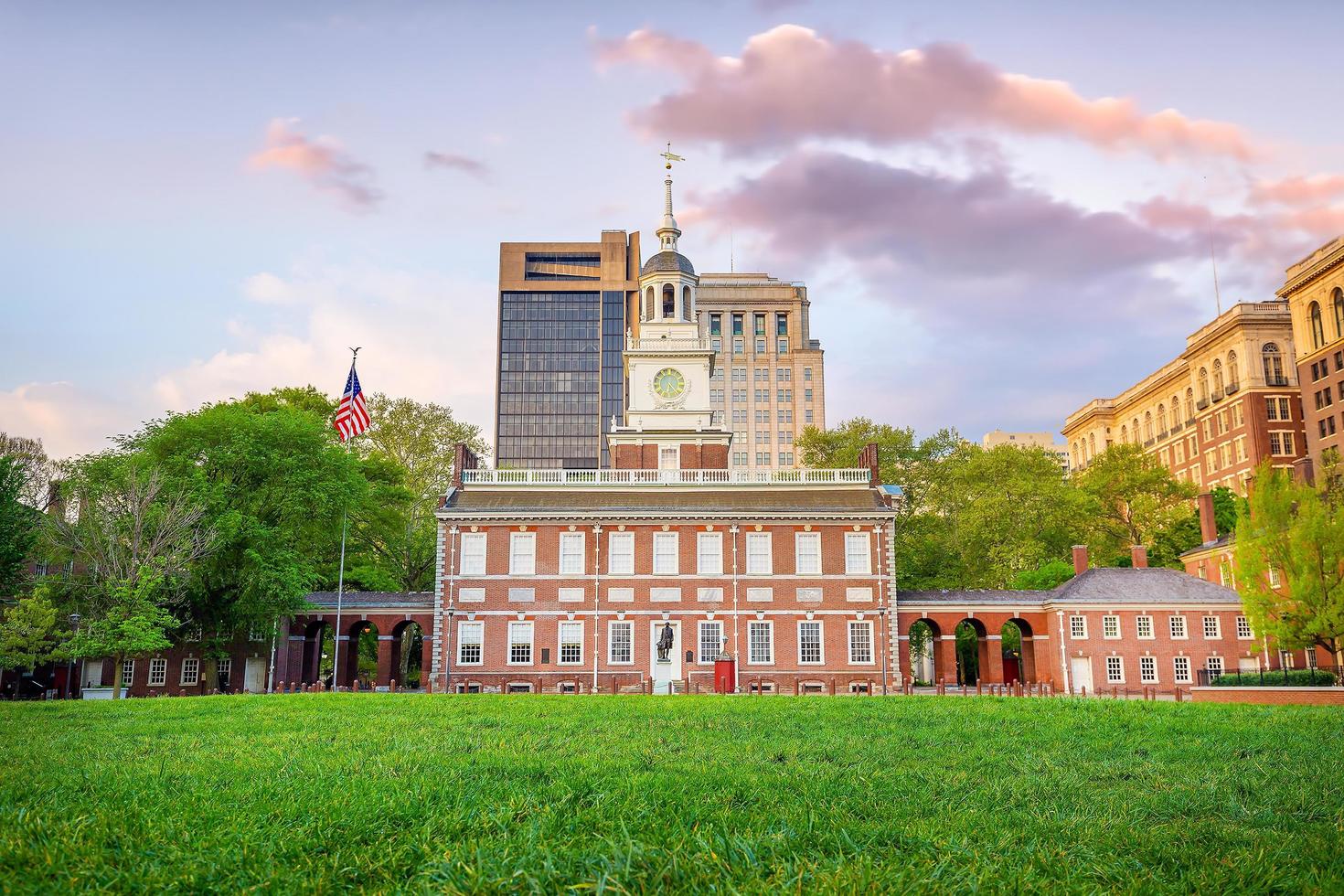 Unabhängigkeitshalle in Philadelphia, Pennsylvania foto