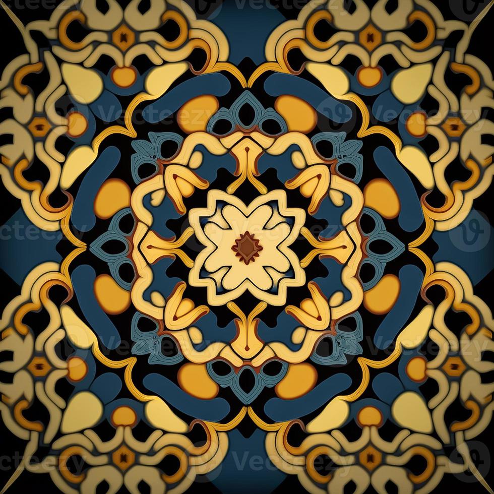 Muster erinnern jene von ein mandala, ein spirituell Symbol von Buddhismus und Hinduismus foto