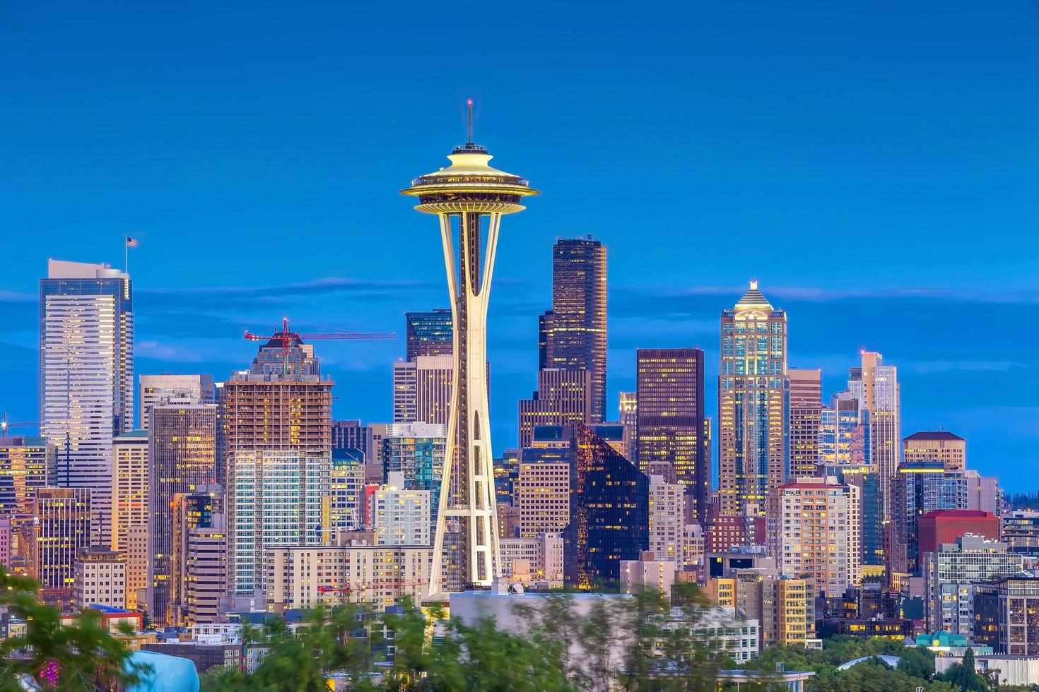 Seattle City Downtown Skyline Stadtbild in Washington State, USA foto