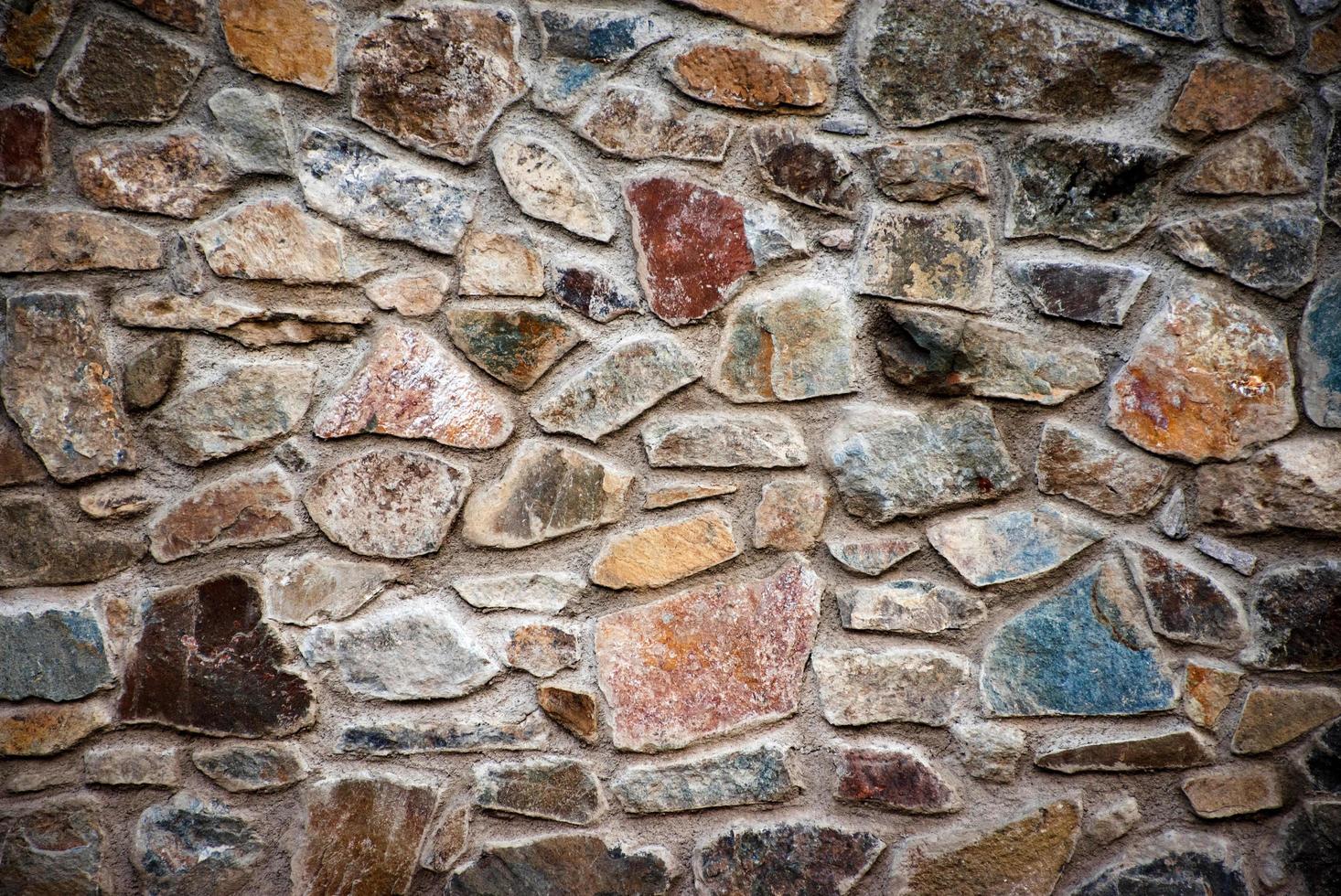 bunte Steinmauer foto