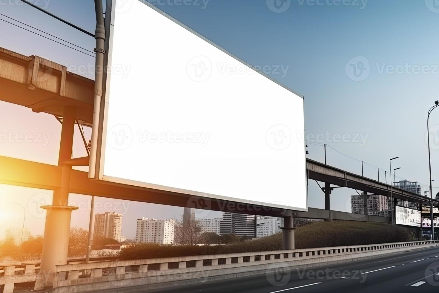 Billboard-Rohling für Außenwerbeplakat foto