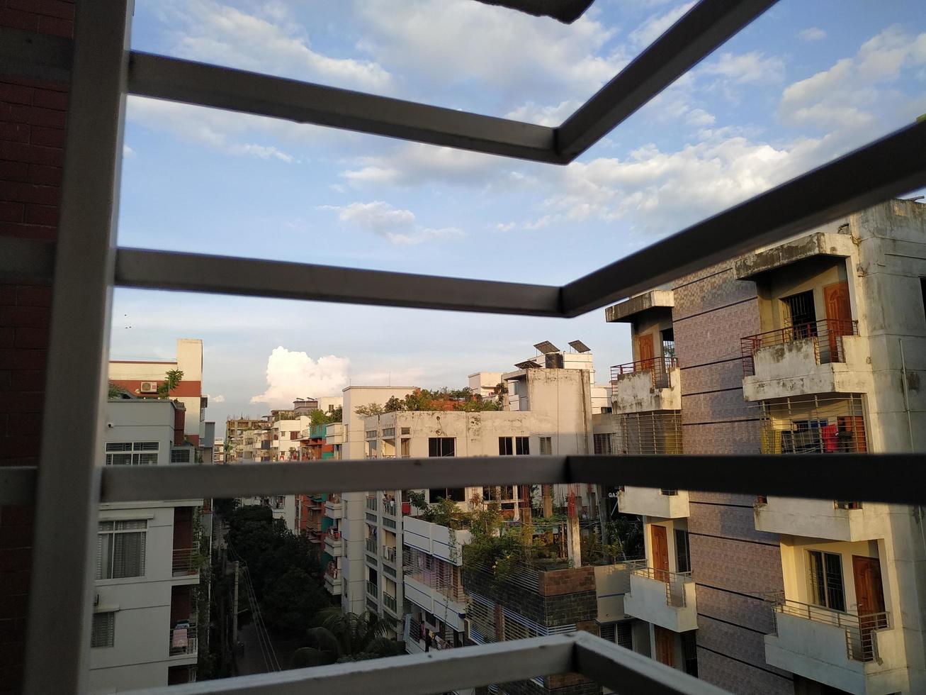 Balkone eines Gebäudes foto