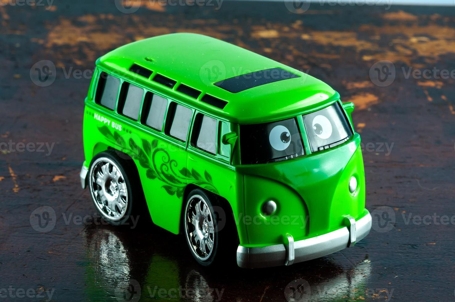 Grün Spielzeug Bus foto