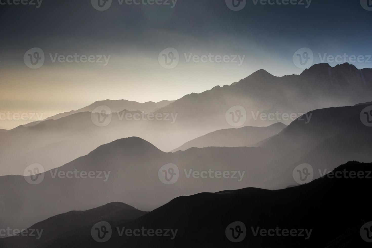 Berg Aussicht im Marokko foto