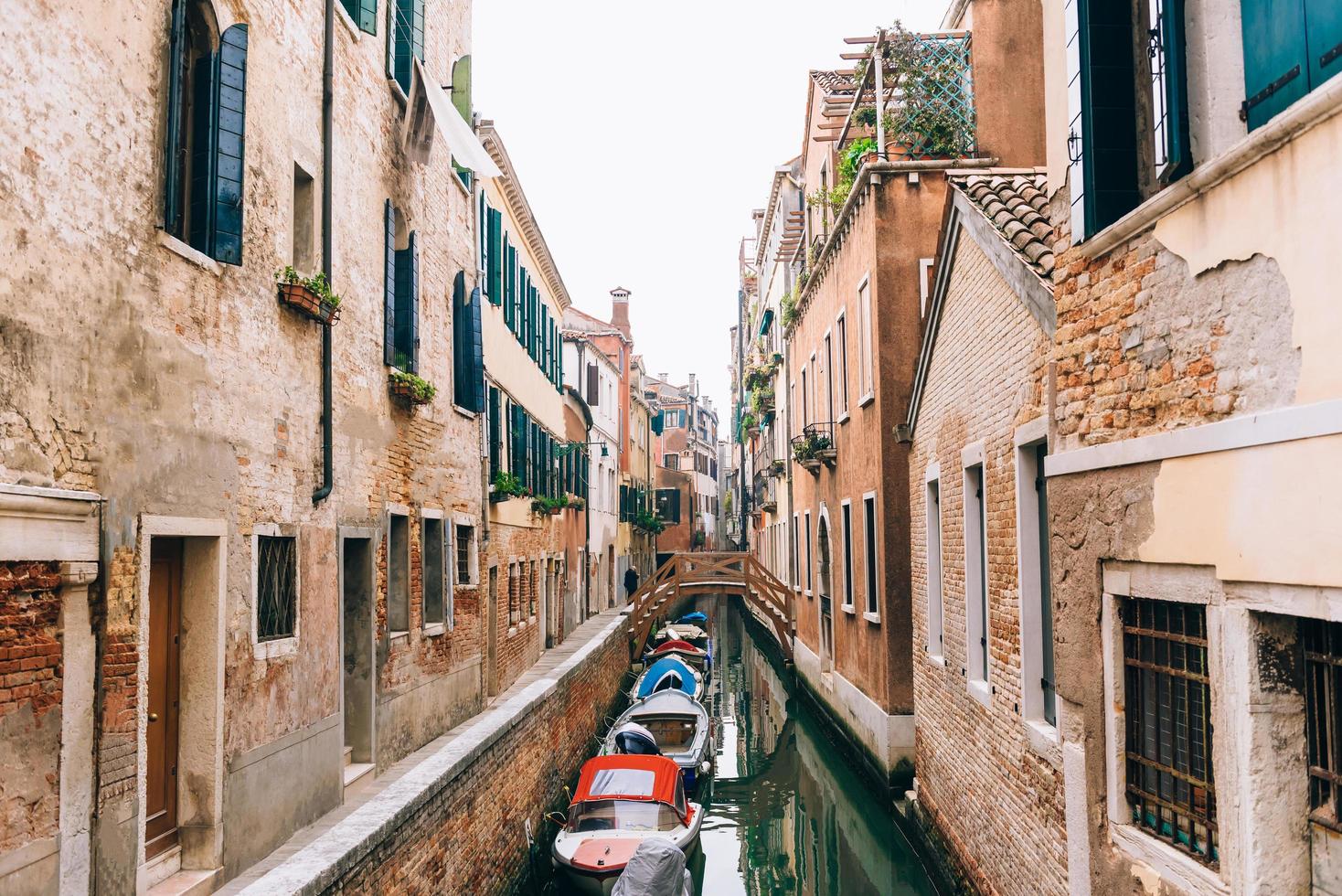 Venedig, Italien 2017 - enge Kanäle von Venedig Italien foto