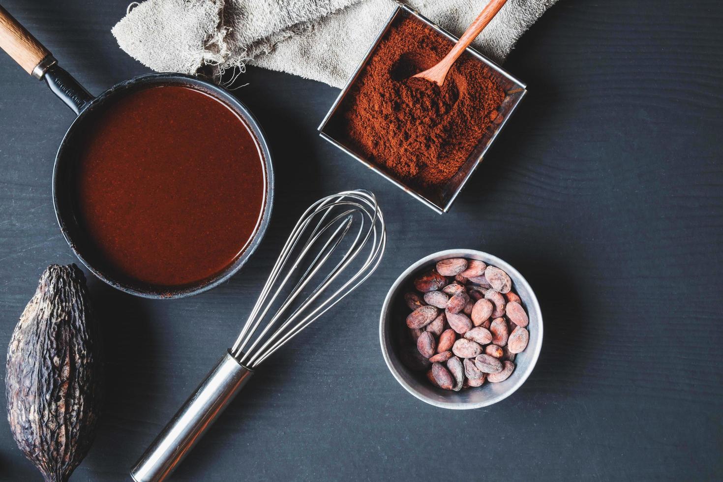 Schokolade zum Backen Konzept foto