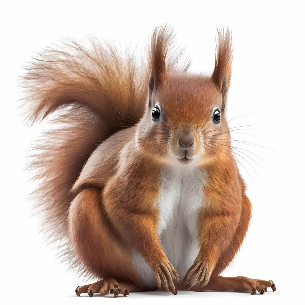 Squirel Illustration ai generiert foto