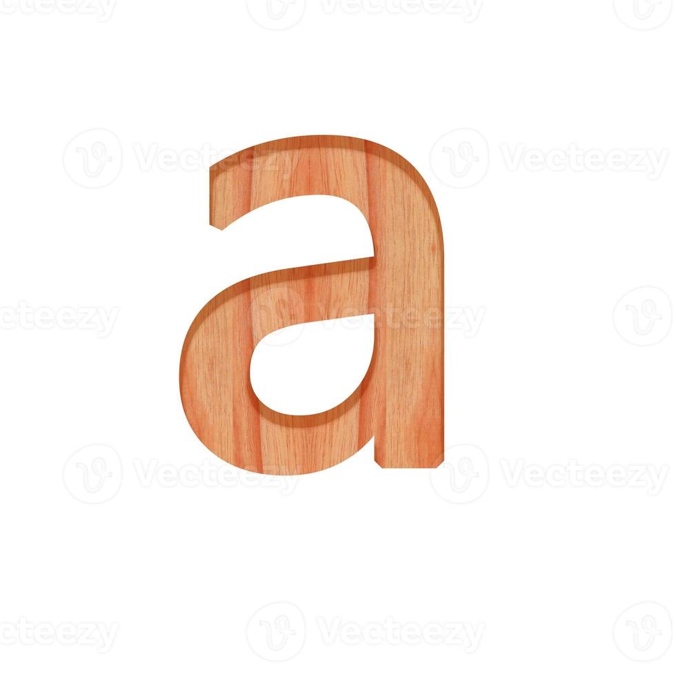 Alphabet klein hölzern Jahrgang. Kleinbuchstaben Brief Muster schön 3d isoliert auf Weiß Hintergrund Design Konsonant ein foto