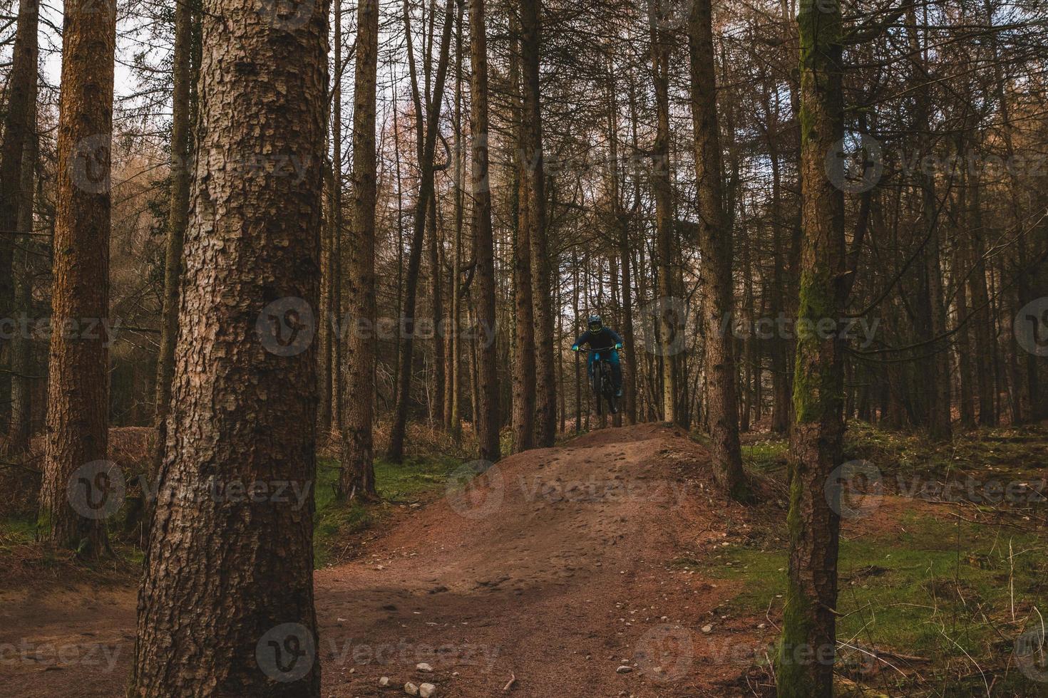 das Berg Biker foto