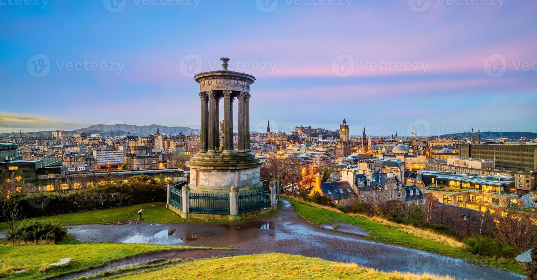 Altstadt Skyline von Edinburgh, Schottland foto