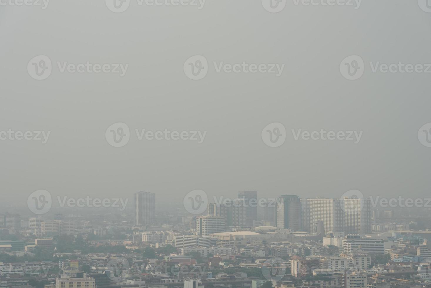 Luft Verschmutzung und pm2.5 über gefährlich Niveau im Bangkok Thailand foto