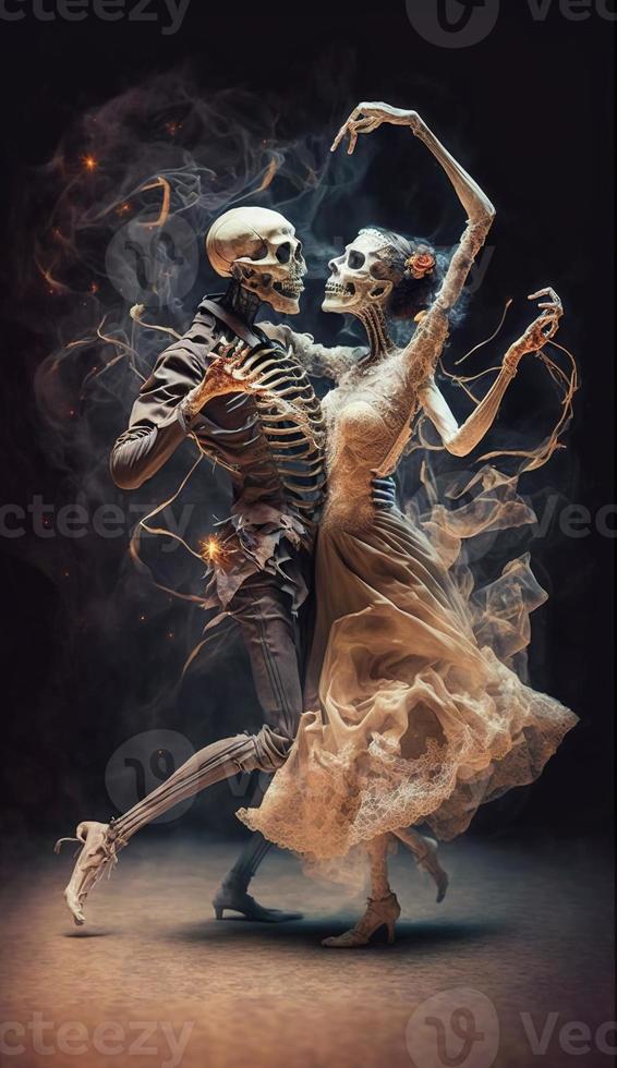 tanzen mich zu das Ende von Liebe Liebhaber Tanzen generativ ai foto