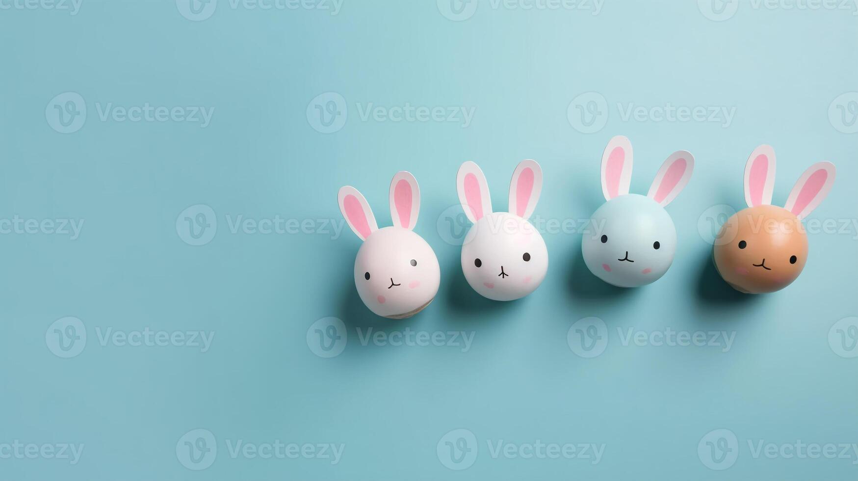 glücklich Ostern Tag Hintergrund und Hintergrund, süß Hase Kaninchen, Ornament, und bunt Ei, Kopieren Raum Gruß und Hintergrund, Banner, rustikal Jahrgang Design Material. feiern Ostern. foto