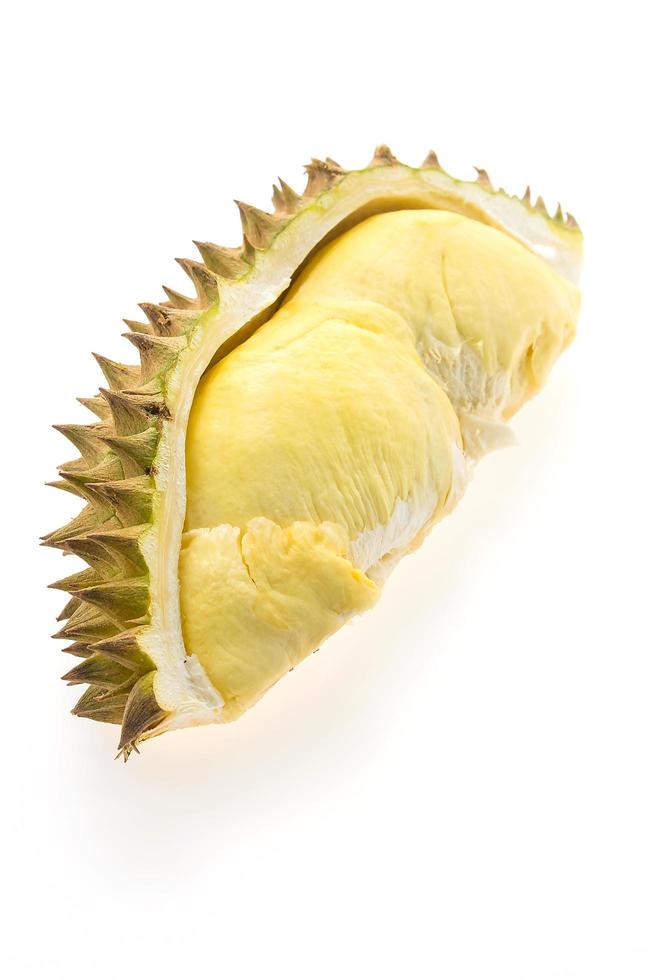 Durianfrucht isoliert foto