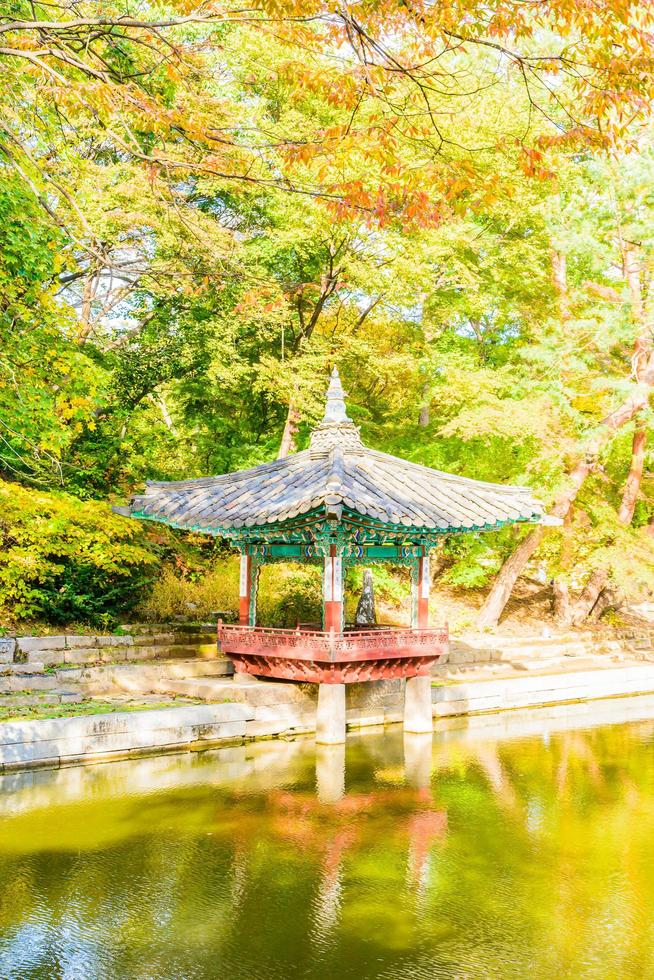 Gebäude im Changdeokgung-Palast in der Stadt Seoul, Südkorea foto