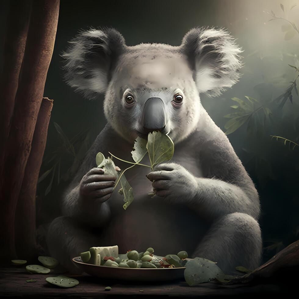 Koala Illustration ai generiert foto