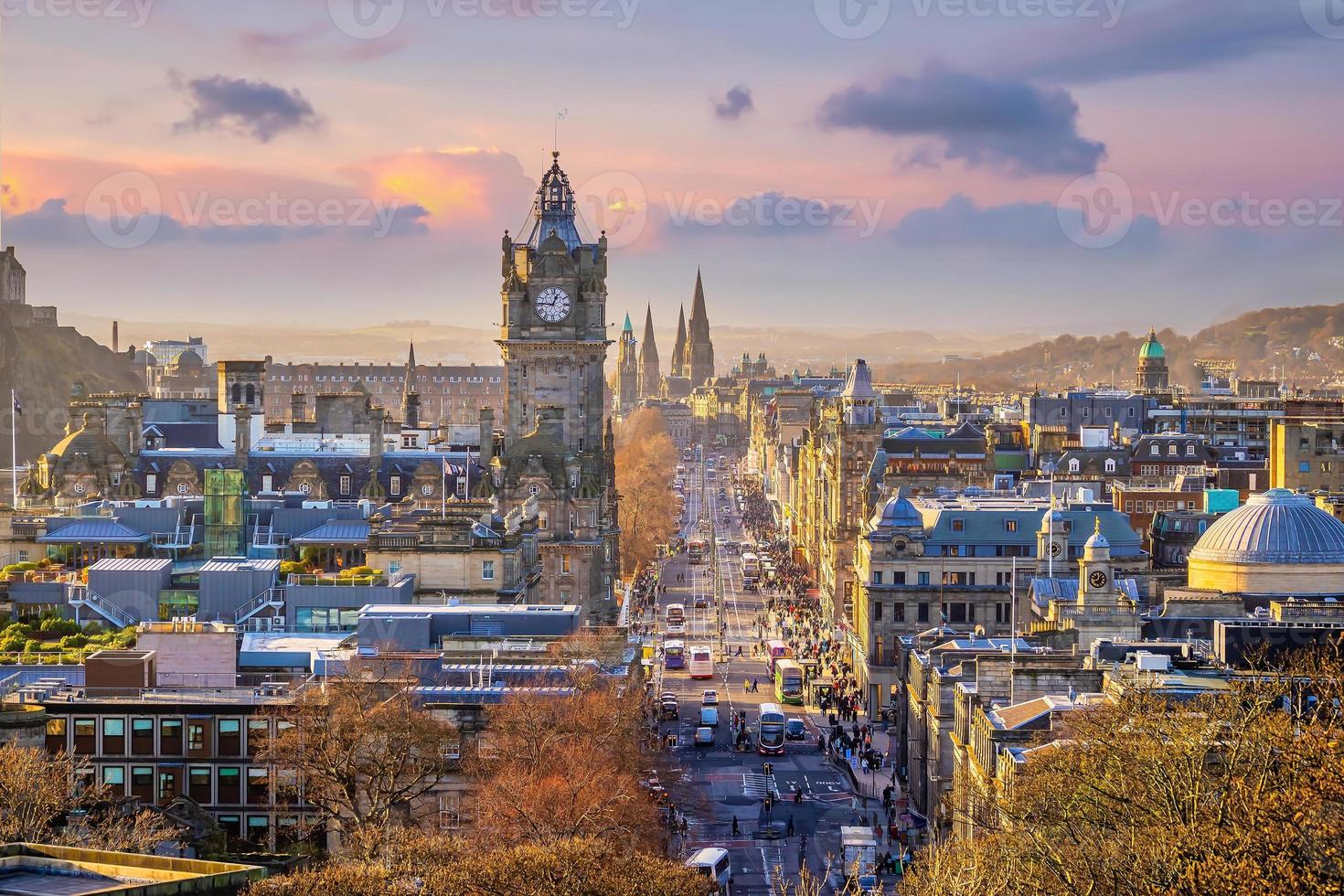 Altstadt Skyline von Edinburgh, Schottland foto