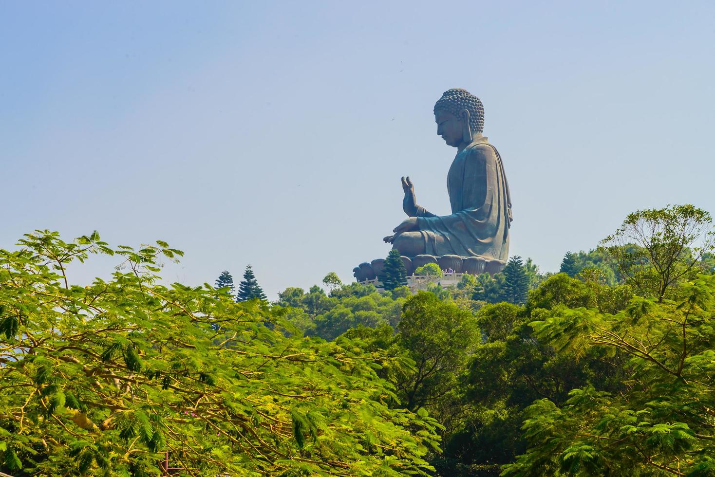 Riesige Buddha-Statue in Hongkong, China foto