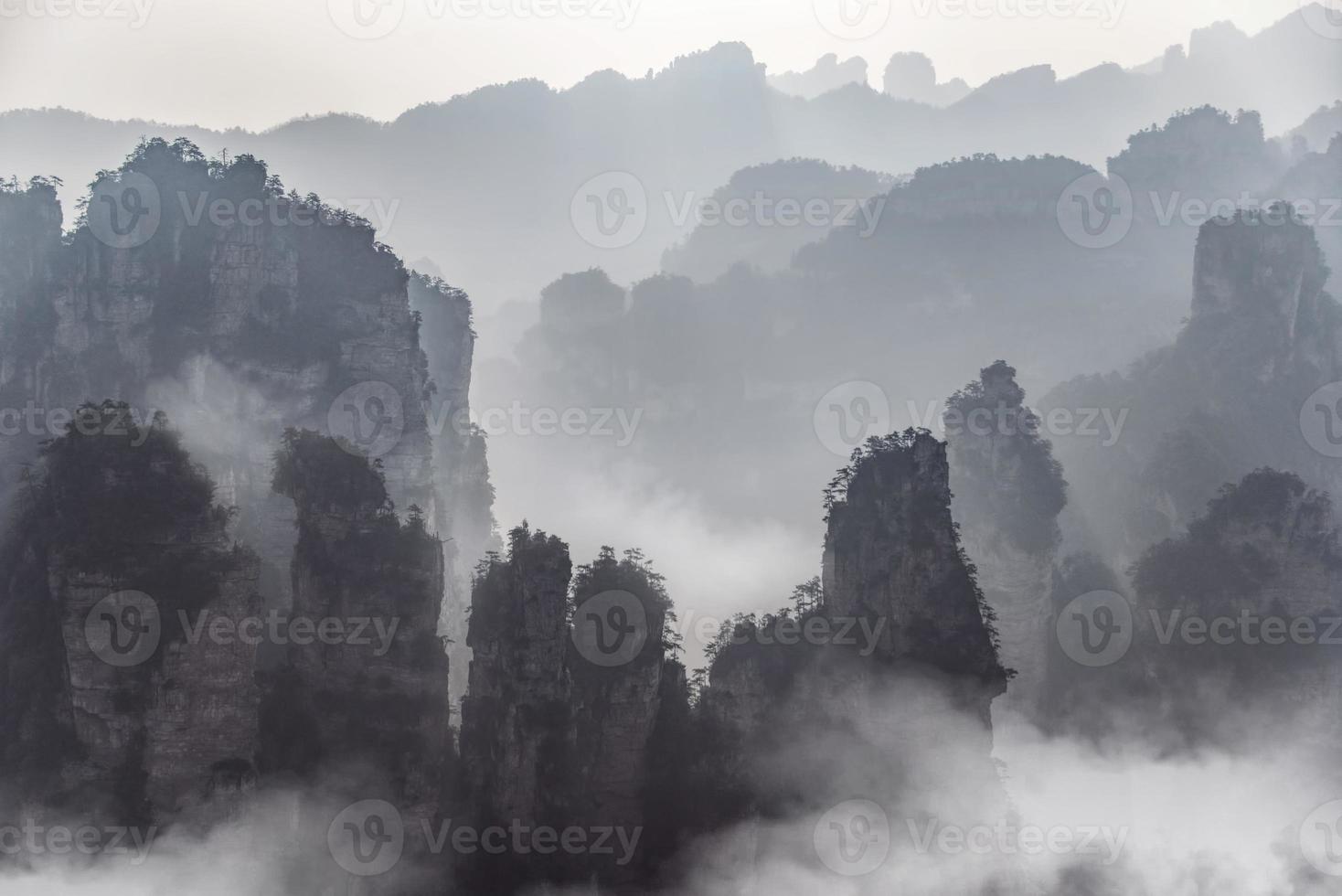 zhangjiajie National Wald Park, hunan, China foto