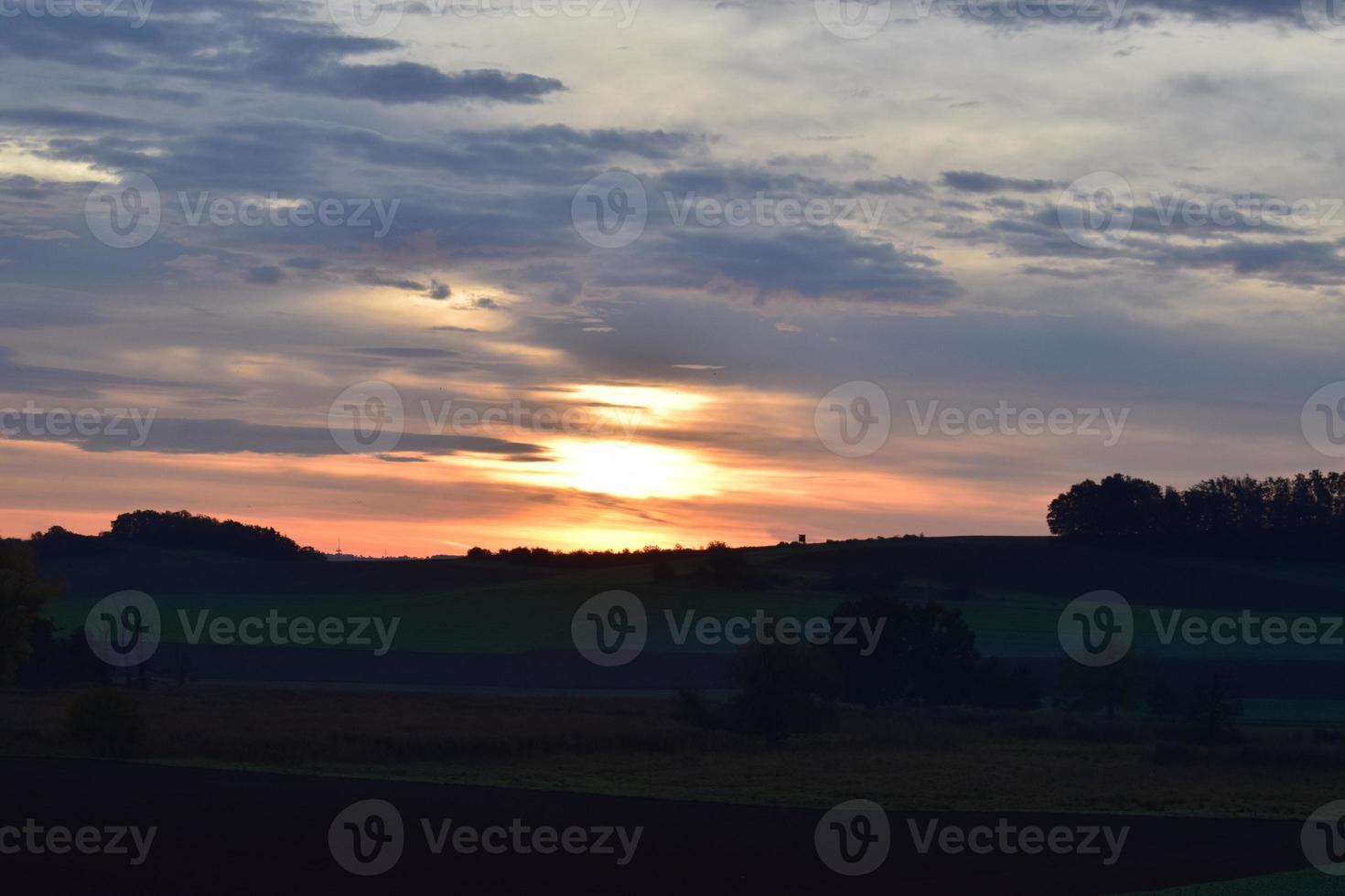 Sekunden Vor Sonnenaufgang foto