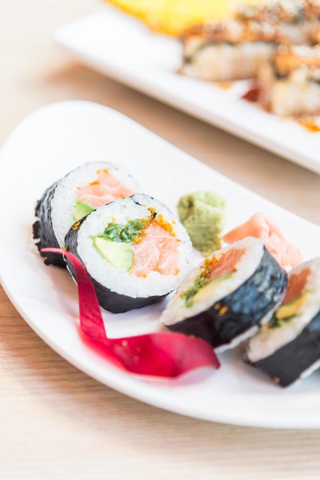 Sushi Roll Lachs Maki foto