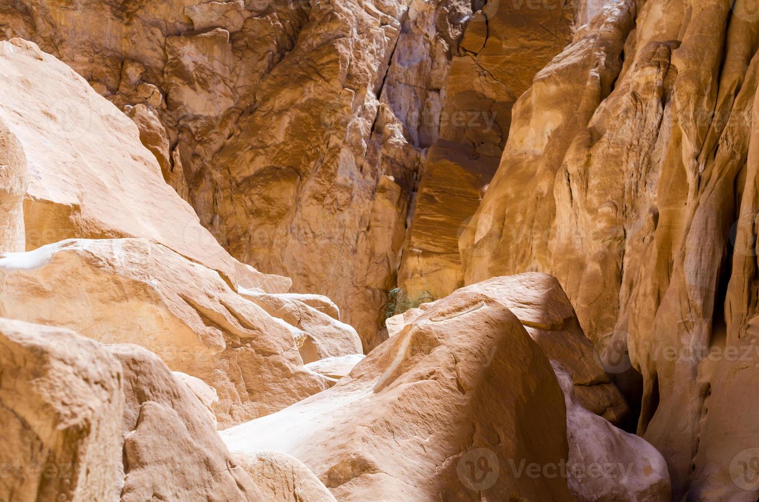 Detail von Steinen einer Schlucht foto