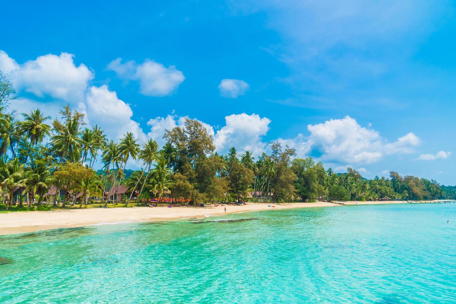 schöner tropischer Strand und Meer foto