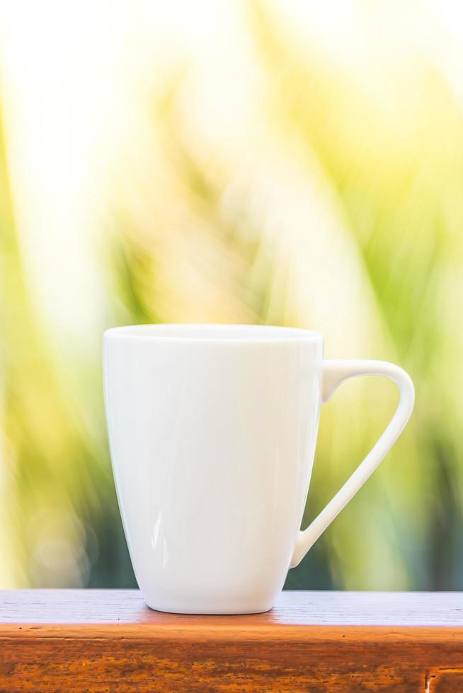 weiße Kaffeetasse foto