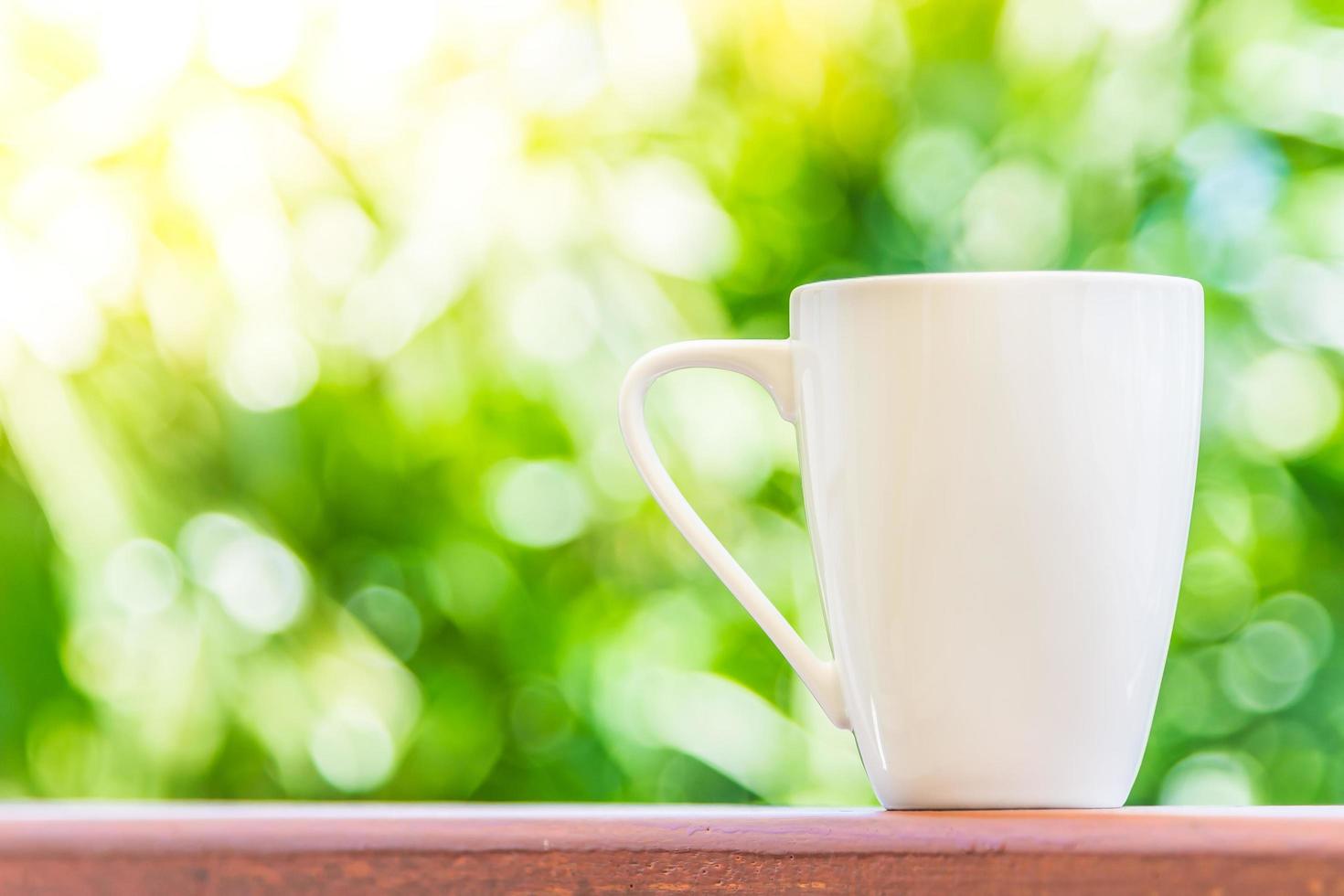 weiße Kaffeetasse foto