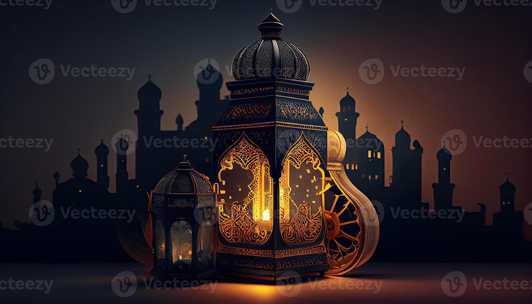 Ramadan Islam Urlaub Religion Illustration, generativ ai foto