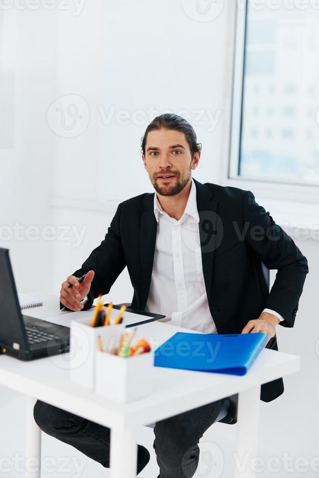 Manager Emotionen Arbeit Büro Schreibtisch Boss foto