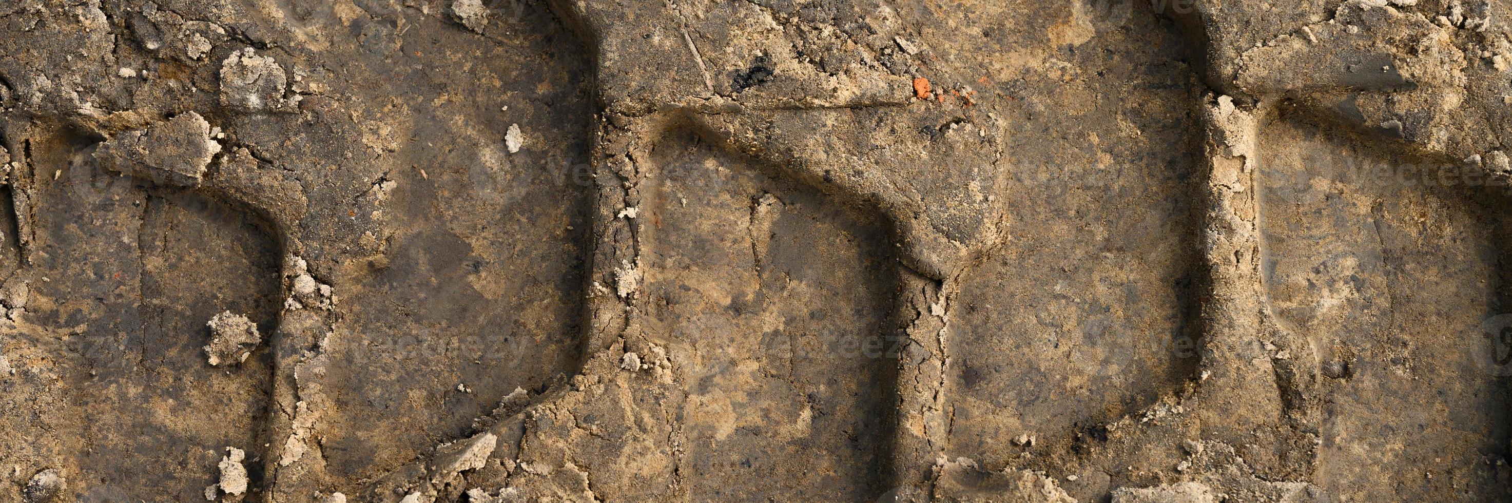 strukturierte Oberfläche der Lauffläche des Rades als Hintergrund foto