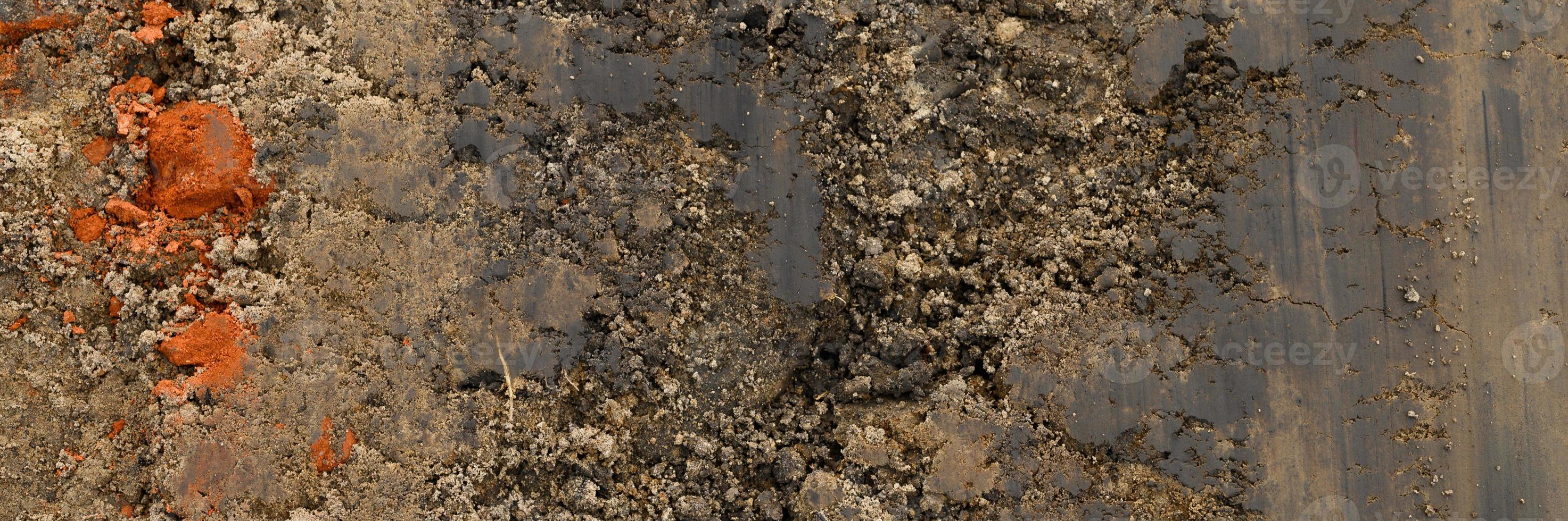 Hintergrundtextur von der glatten Oberfläche des Sandes foto