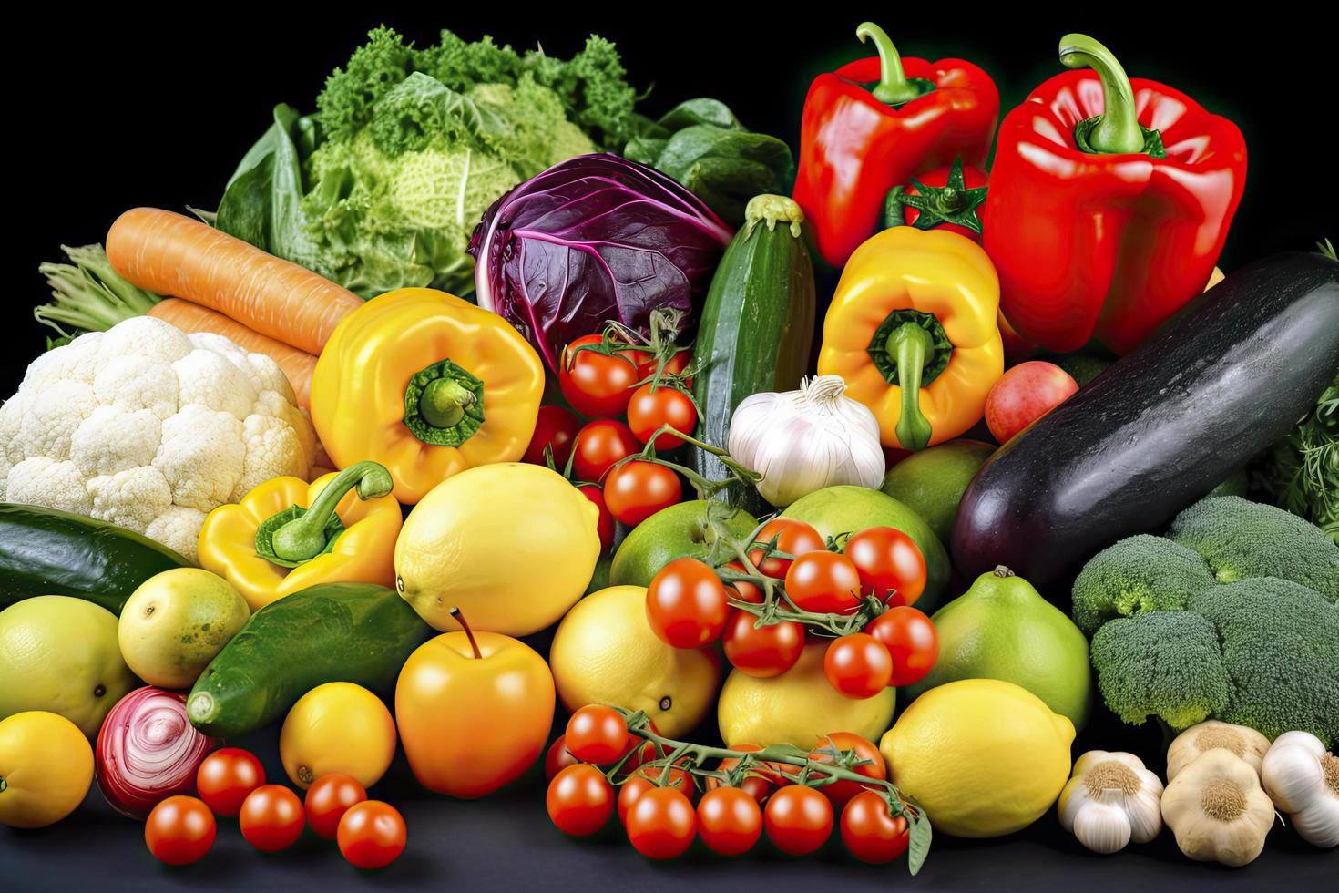 frisch organisch Gemüse Essen foto